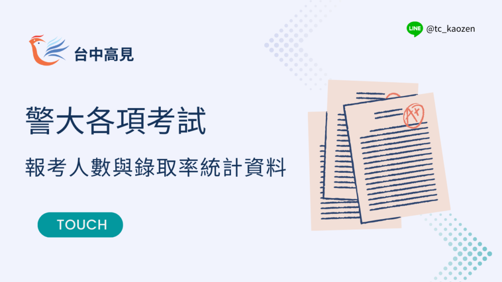 2023/112年警大各項考試｜報考人數與錄取率統計